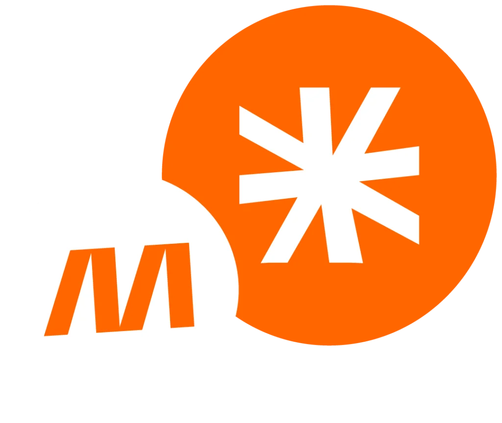 MINGLECONTROL Signet in Orange mit Sternsymbol